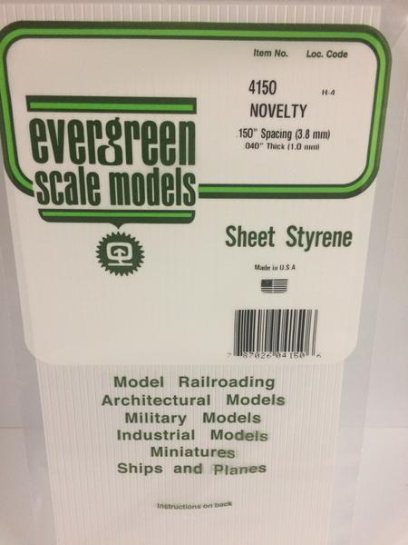 Styrene Sheet Novelty .150" (3.8mm)