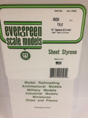 Styrene Sheet Tile 1/4"