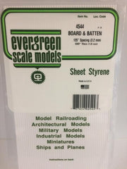 Styrene Sheet Board & Batten .125