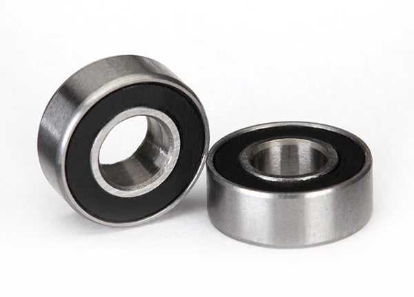 Black Rubber Sealed Bearings 5x11x4