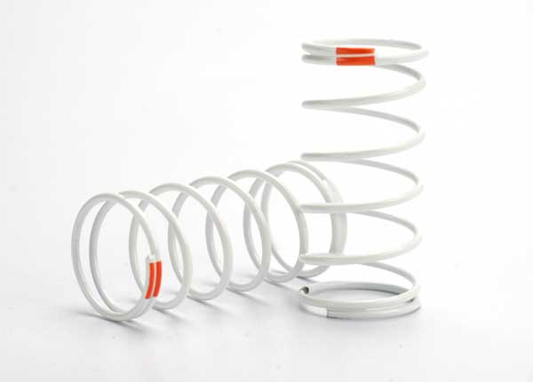 Spring, shock (white) (GTR) (front) (0.9 rate orange) (1 pair)