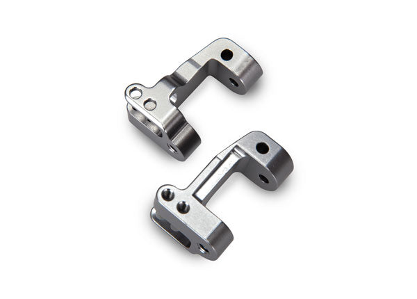 Caster blocks, 25-degree, titanium-anodized 6061-T6 aluminum (left & right)