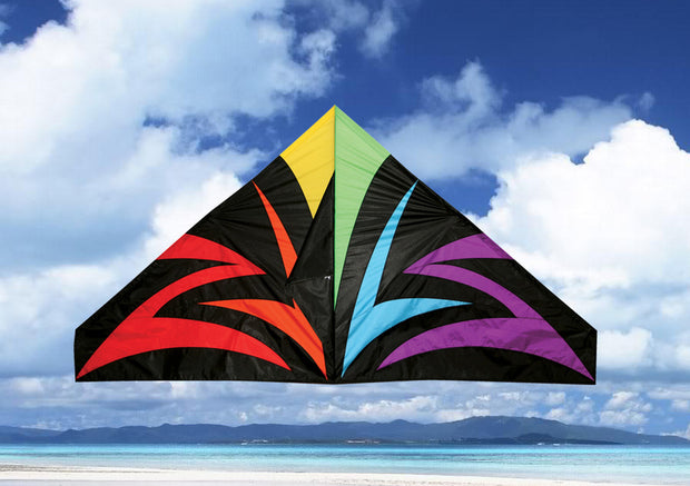 55" BLACK LIGHTNING DELTA KITE