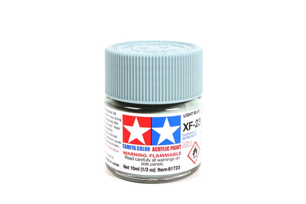 Tamiya Acrylic Paint 1/3oz. Light Blue XF23