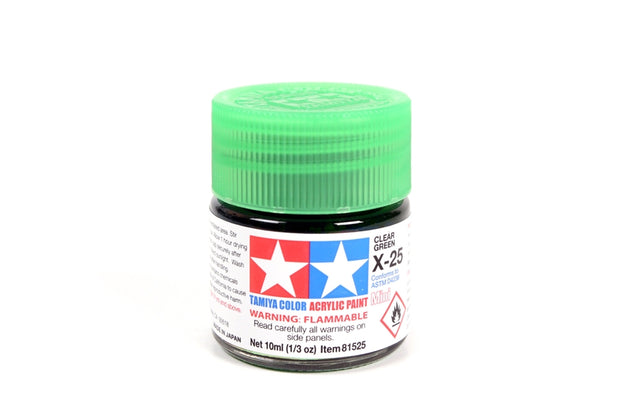 Tamiya Acrylic Paint 1/3oz. Clear Green X25