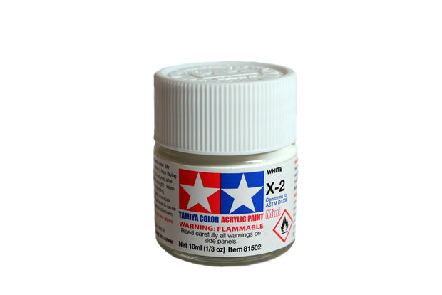 Tamiya Acrylic Paint 1/3oz. White x-2