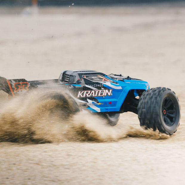 1/8 KRATON 6S V5 4WD BLX Speed Monster Truck with Spektrum Firma RTR, Blue