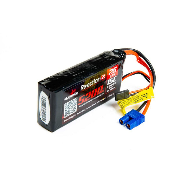 7.4V 5200mAH 2S 15C LiPo Reciever Battery