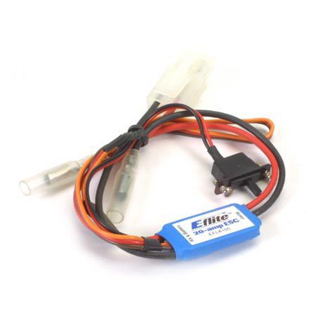 20-Amp Mini Brushed ESC with Brake