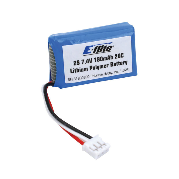 180mAh 2S 7.4V 20C Li-Po, 26AWG