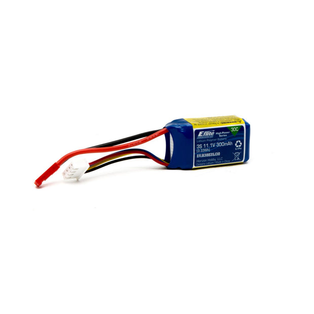 E-flite 300mAh 3S 11.1V 30C LiPo JST