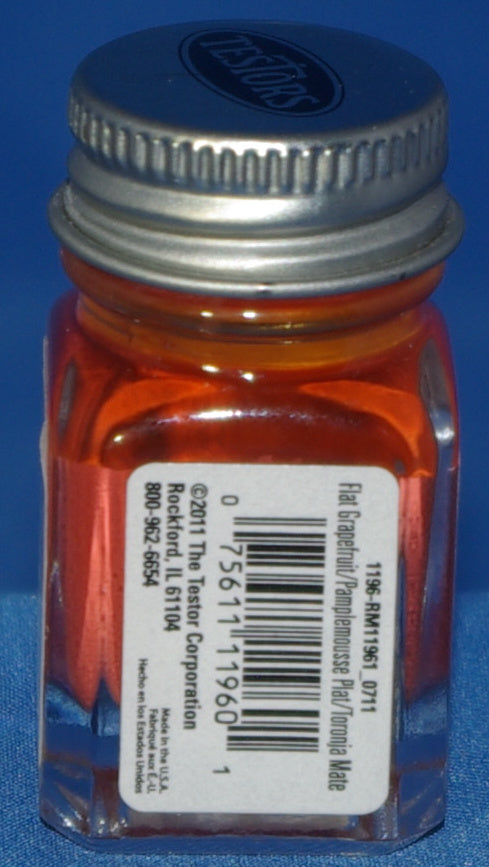 Testors 1/4 oz Paint Flat Grapefruit