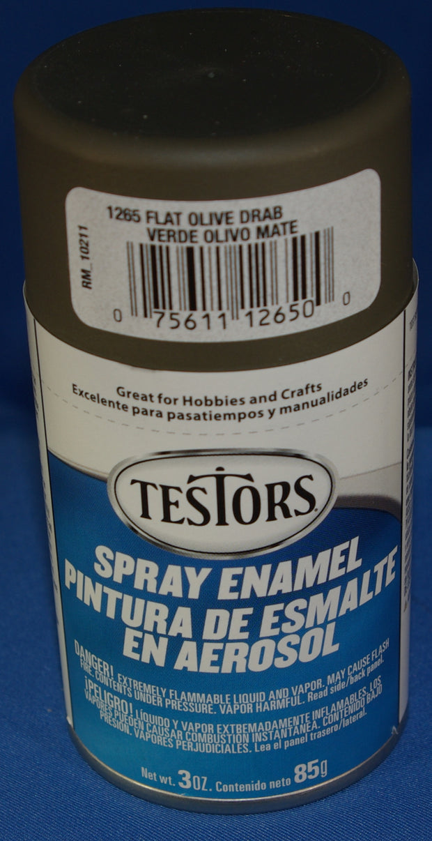 Testors 3oz Spray Enamel Flat Olive Drab