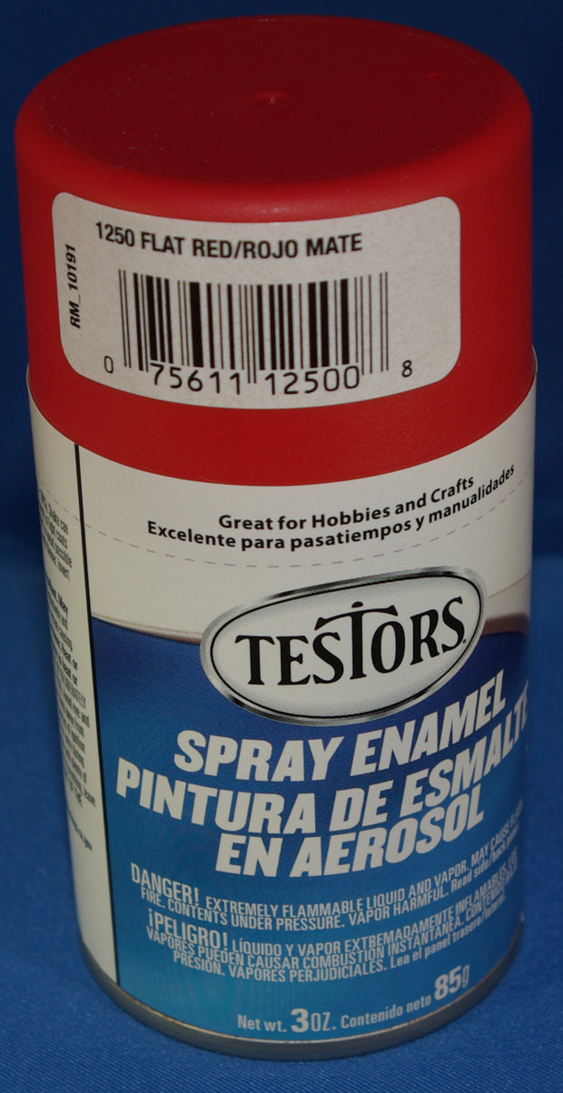 Testors 3oz Spray Enamel Flat Red