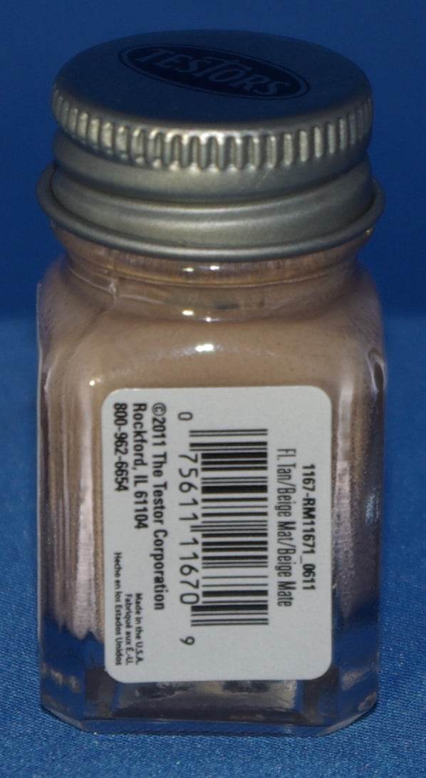 Testors 1/4 oz Paint Flat Light Tan