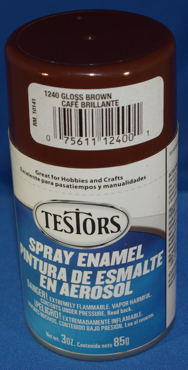 Testors 3oz Spray Enamel Gloss Brown