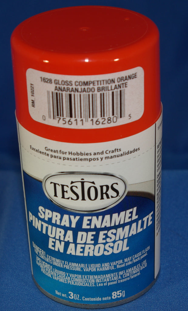 Testors 3oz Spray Enamel Gloss Competition Orange