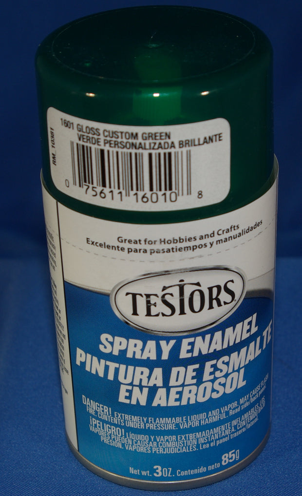 Testors 3oz Spray Enamel Gloss Custom Green