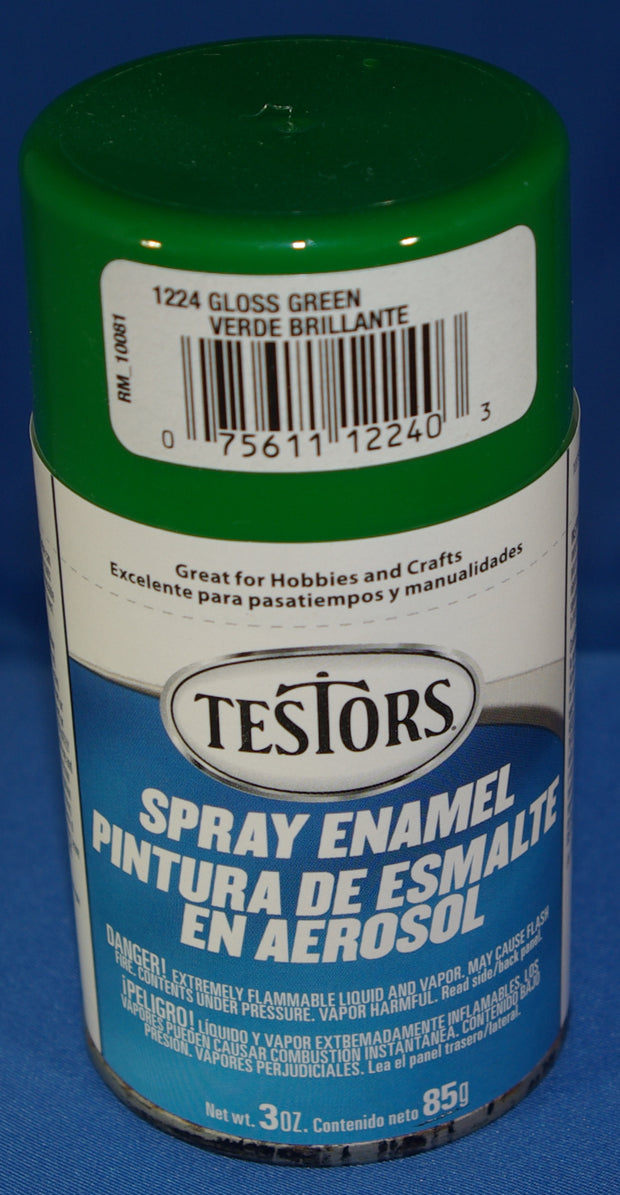 Testors 3oz Spray Enamel Gloss Green