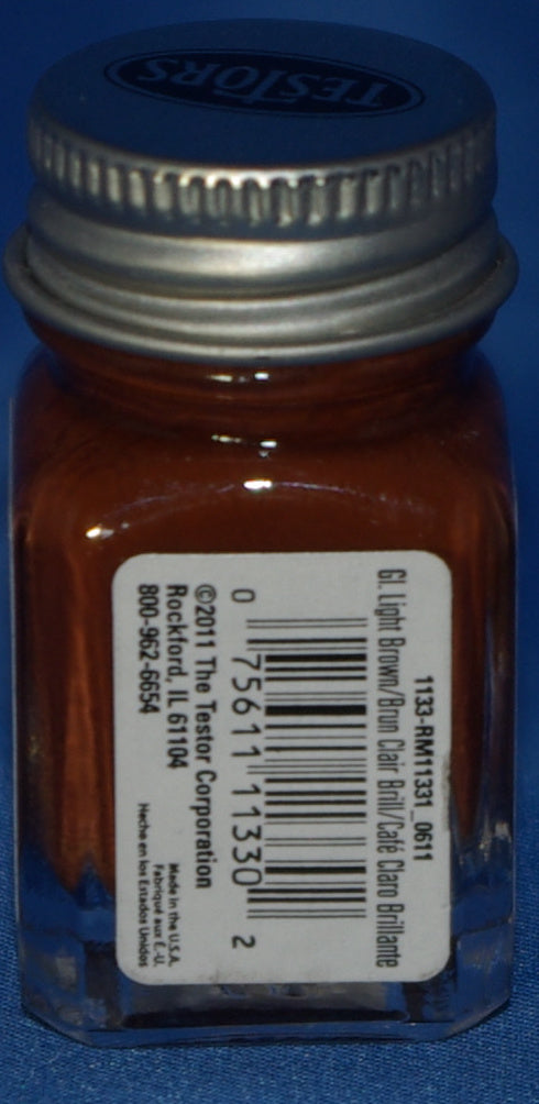 Testors 1/4 oz Paint Gloss Light Brown