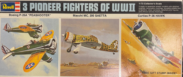 3 Pioneer Fighters of WW11 - 1/72 scale