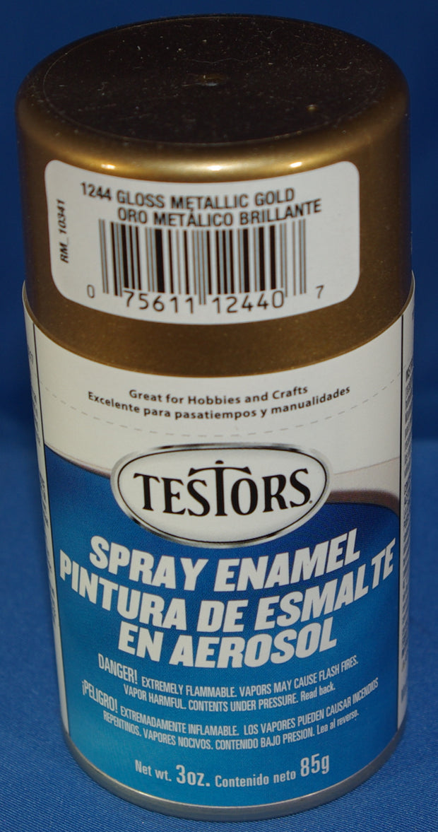 Testors 3oz Spray Enamel Gloss Metallic Gold