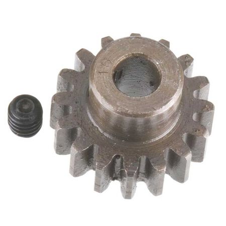 Extra Hard Steel 5mm Bore 1 Module Pinion, 16T