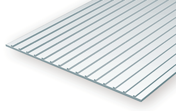 Styrene Metal Roofing 3/16" Spacing