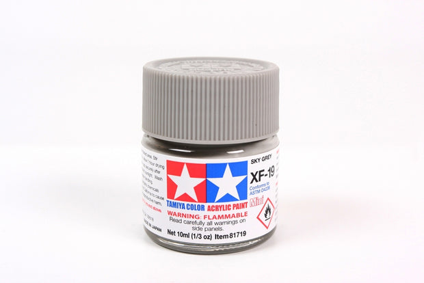 Tamiya Acrylic Paint 1/3oz. Sky Grey XF19