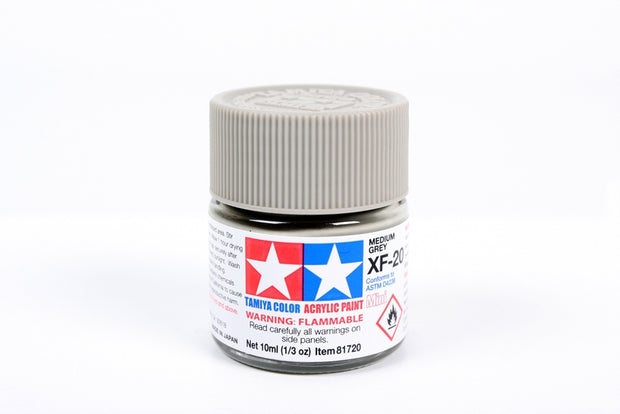 Tamiya Acrylic Paint 1/3oz. Medium Grey XF20