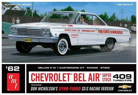 1962 Chevy Bel Air Super Stock 409 Turbo Fire -1/25 scale