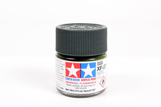 Tamiya Acrylic Paint 1/3oz. Black Green XF27