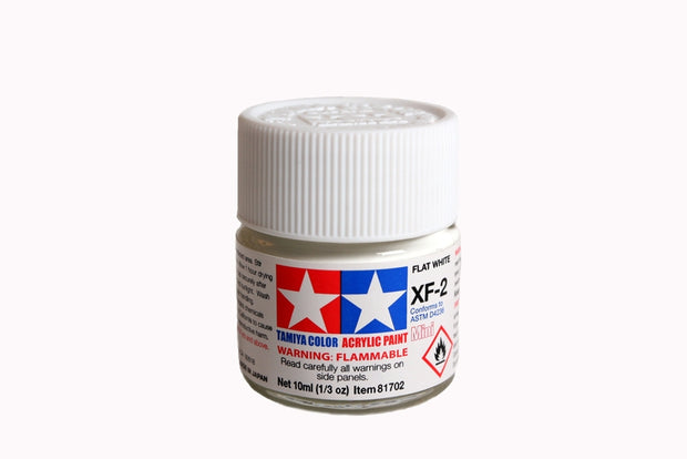 Tamiya Acrylic Paint 1/3oz. Flat White XF2