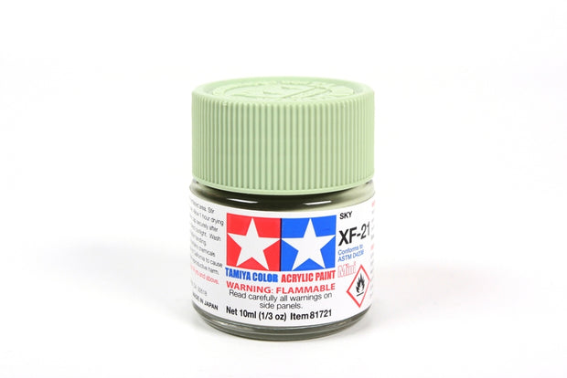 Tamiya Acrylic Paint 1/3oz. Sky XF21