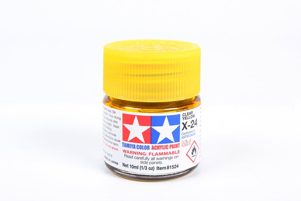 Tamiya Acrylic Paint 1/3oz. Clear Yellow X24