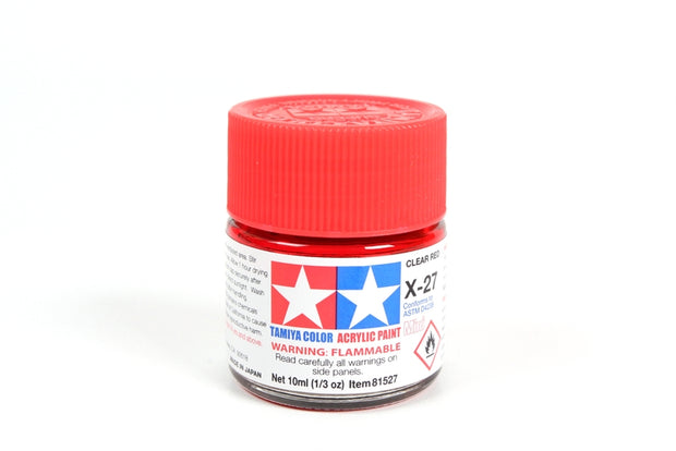 Tamiya Acrylic Paint 1/3oz. Clear Red X27