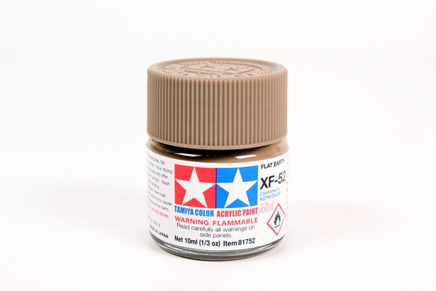 Tamiya Acrylic Paint 1/3oz. Flat Earth XF52