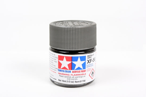 Tamiya Acrylic Paint 1/3oz. Metallic Grey XF-56