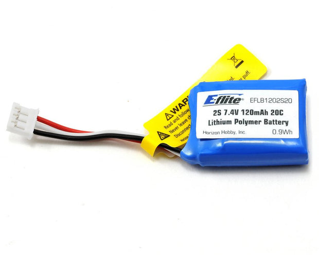 120mAh 2S 7.4V 20C Li-Po, 26AWG