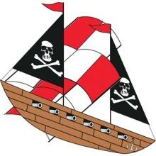 42" 3D Pirate Ship Kite