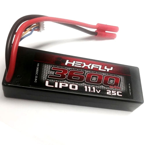 11.1V 3600mAH 3S Lipo Battery With HXT4.0mm plug