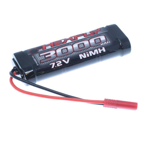 3000 Ni-MH Battery - 7.2V with Banana 4.0 Connector