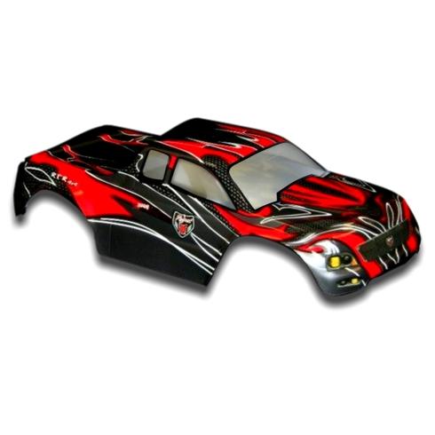 1/10 Truck Body Red/Black