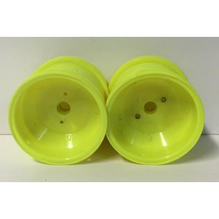 Truck "Disc" Front Wheels w/Caps - Yellow (XXT)