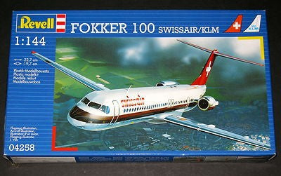 FOKKER 100 SWISSAIR/KLM- 1/144 scale