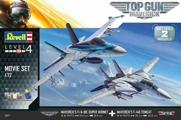 Revell 05677 Top Gun Movies Maverick Gift Set Model Kits Hornet & Tomcat 1 72nd