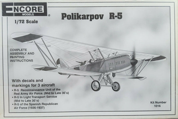 1/72 Polikarpov R-5