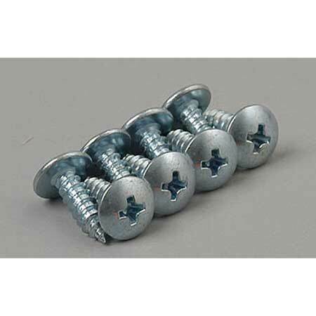 8x1/2" Phillips button head sheet metal screws