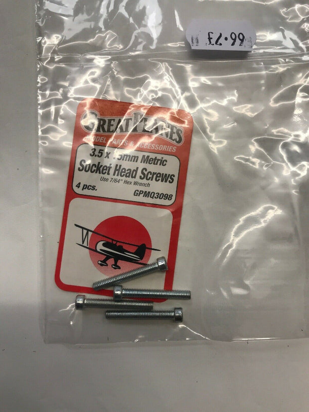 3.5x15mm Metric socket head screws