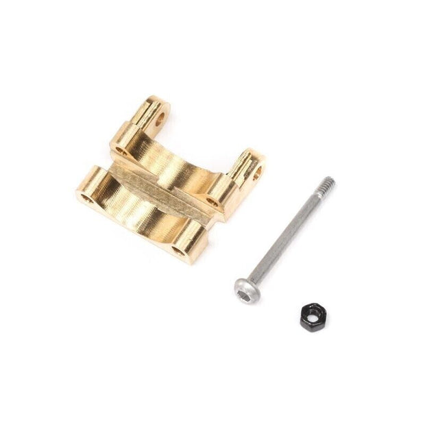 Rear upper link mount, brass (1.5g):SCX24